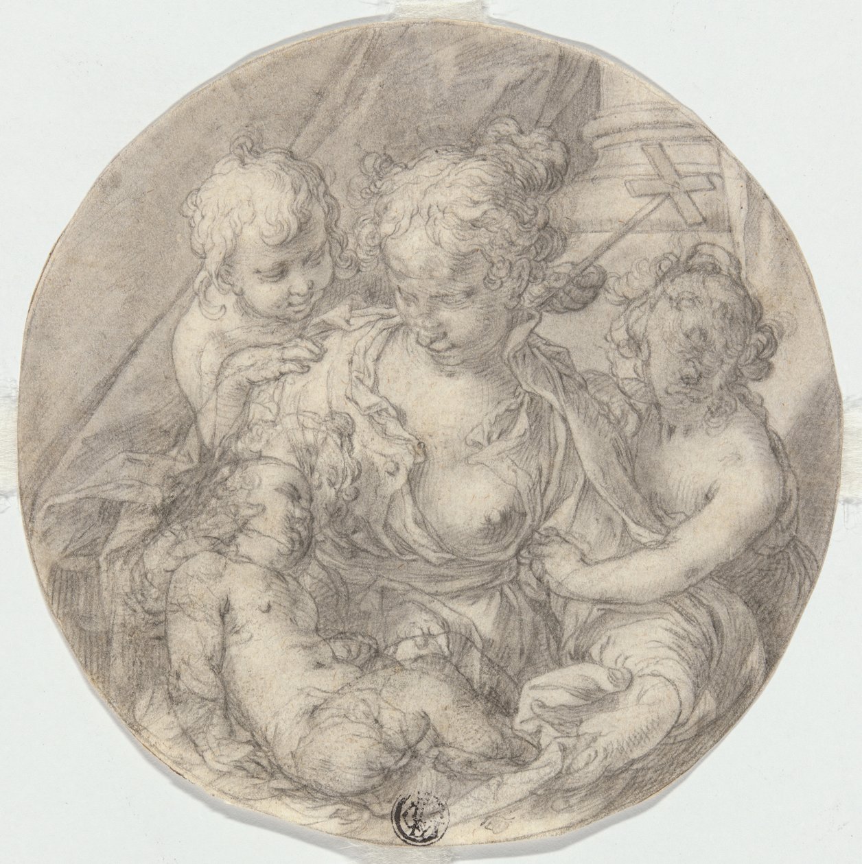 Madonna z Dzieciątkiem Jezus, z niemowlęciem Janem Chrzcicielem i drugim Dzieciątkiem (Caritas) autorstwa Abraham Bloemaert