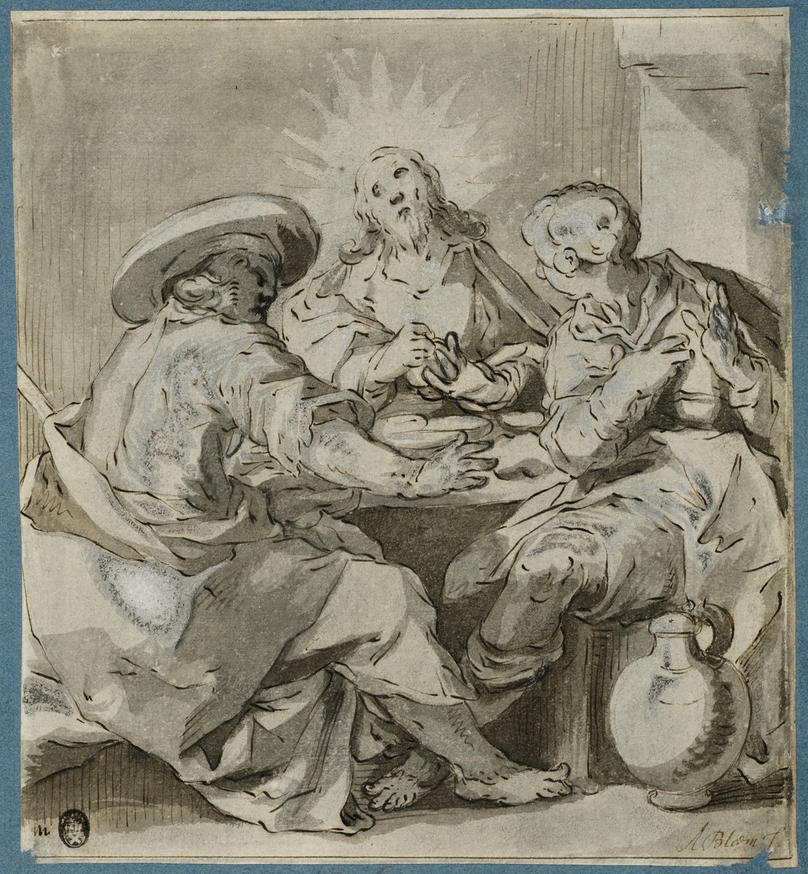 Wieczerza w Emaus autorstwa Abraham Bloemaert