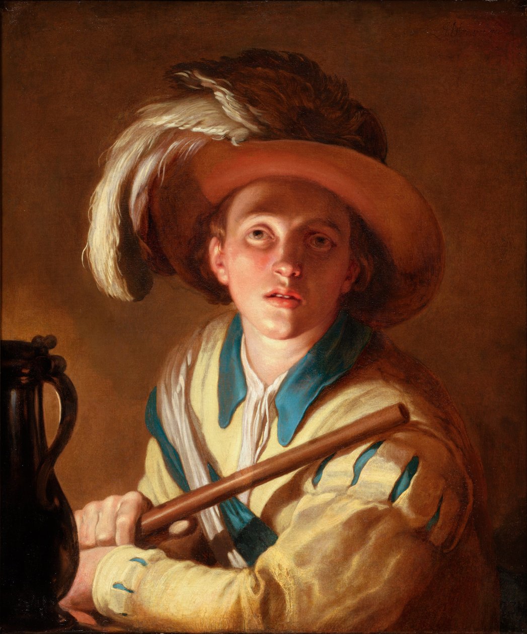 Flecista (NL: tytuł oryginalny: De Fluitspeler) autorstwa Abraham Bloemaert