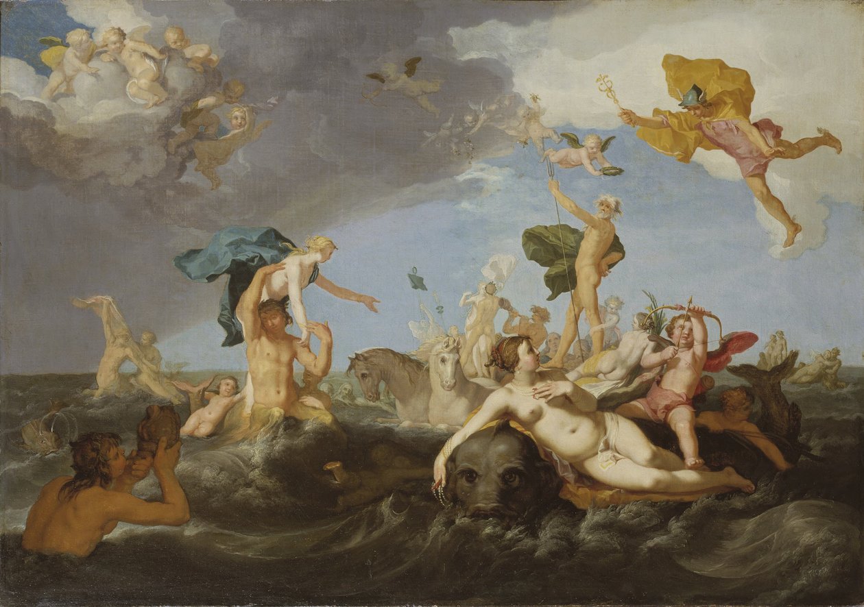 Triumf Neptuna autorstwa Abraham Bloemaert