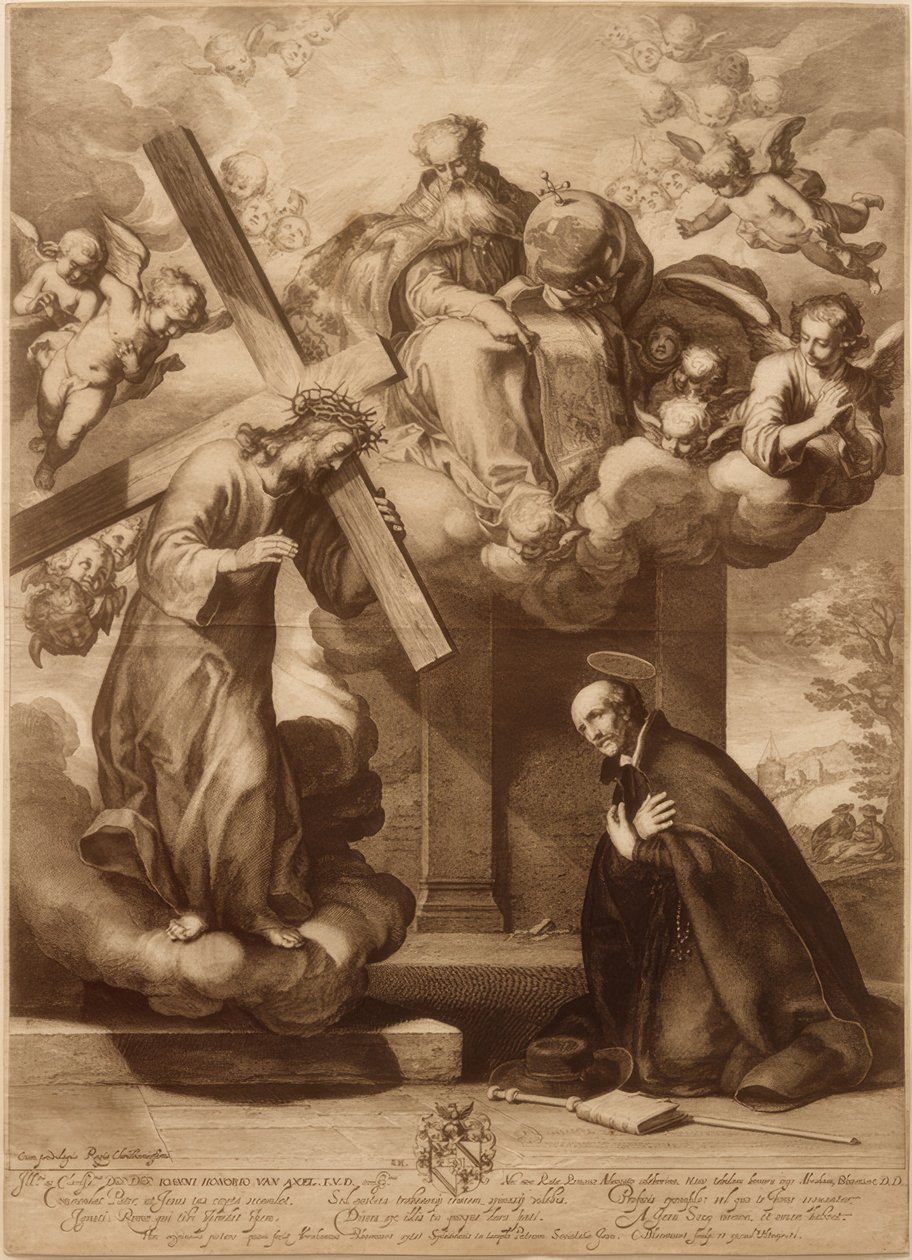 Wizja Ignacego Loyoli w La Storta autorstwa Abraham Bloemaert