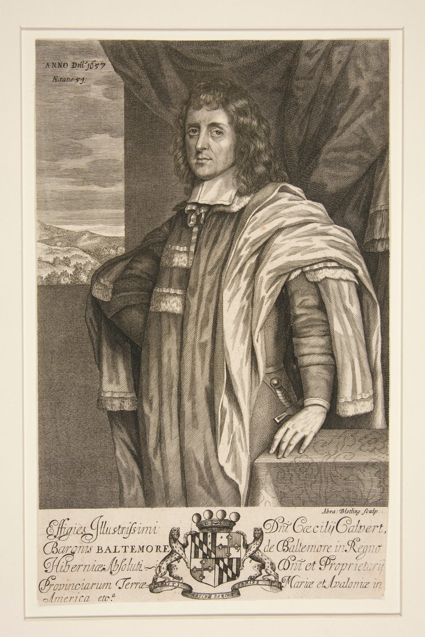Cecilius Calvert, 2. baron Baltimore autorstwa Abraham Blooteling
