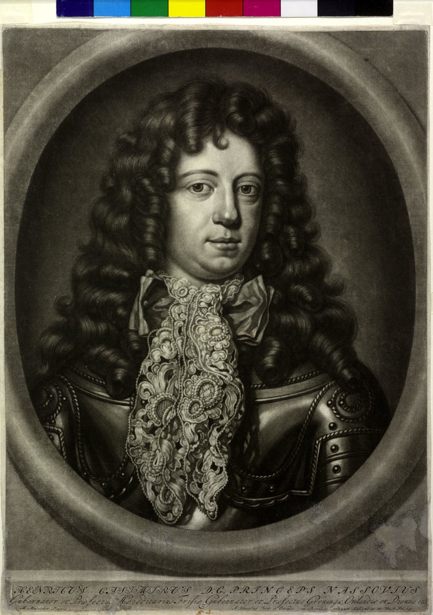 Hrabia Nassau-Diez Henryk Kazimierz II autorstwa Abraham Blooteling