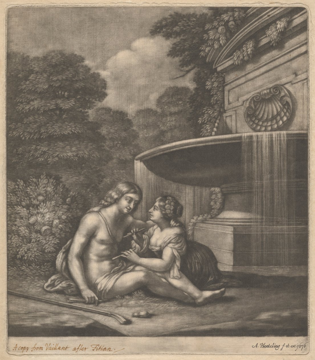 Pasterz i Pasterka autorstwa Abraham Blooteling