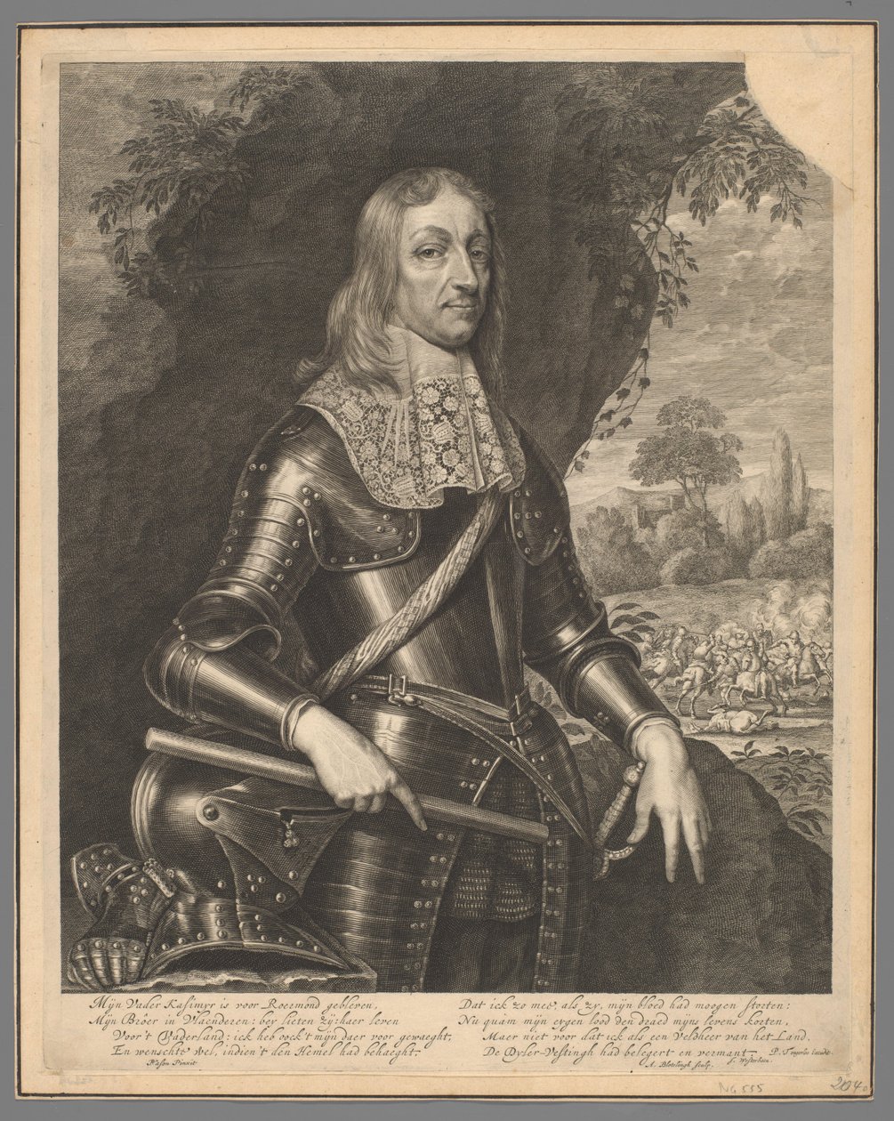 Portret Willema Frederika, hrabiego Nassau-Dietz autorstwa Abraham Bloteling