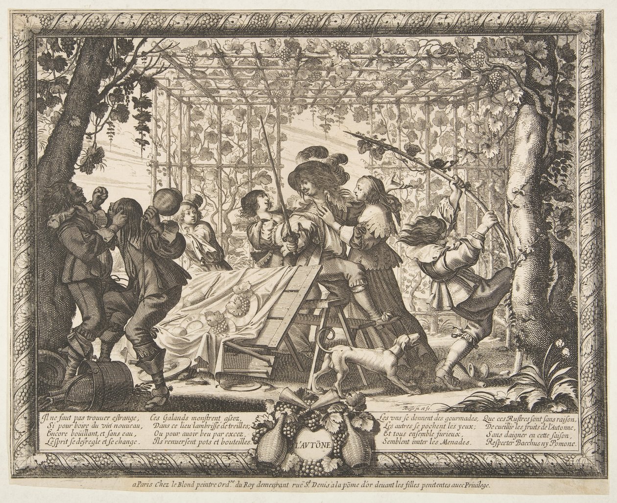 Jesień Jesień, ok. godz. 1637. autorstwa Abraham Bosse