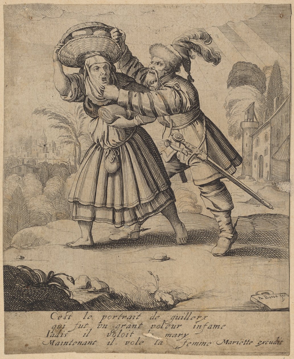 To jest portret Guillery... autorstwa Abraham Bosse