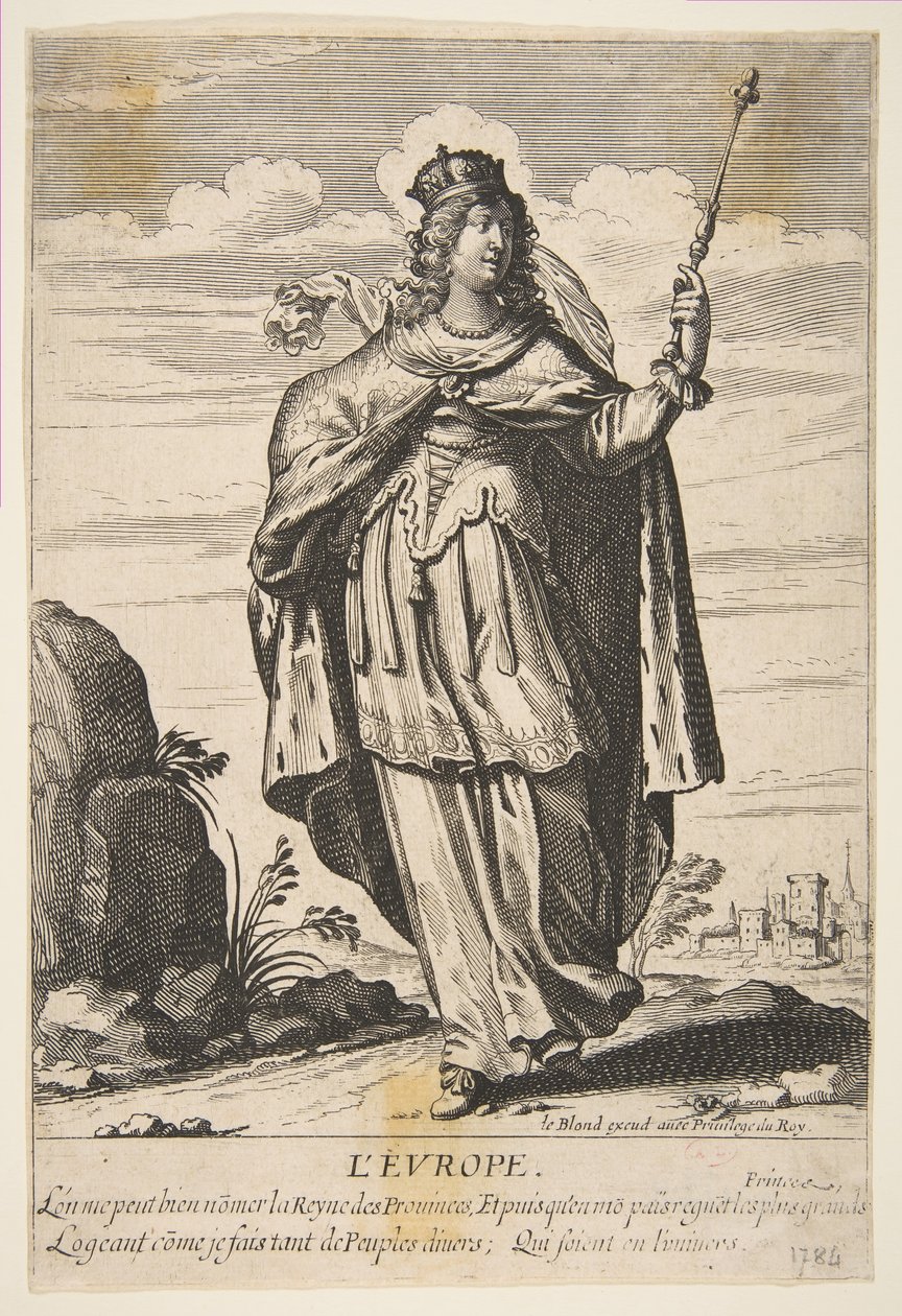 Europa, od połowy do końca XVII wieku. autorstwa Abraham Bosse