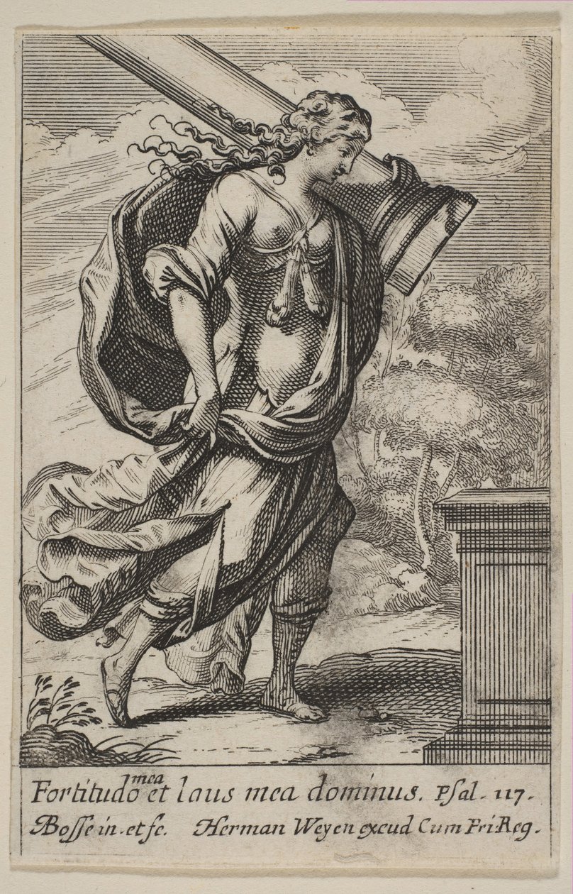 Męstwo, 1636. autorstwa Abraham Bosse