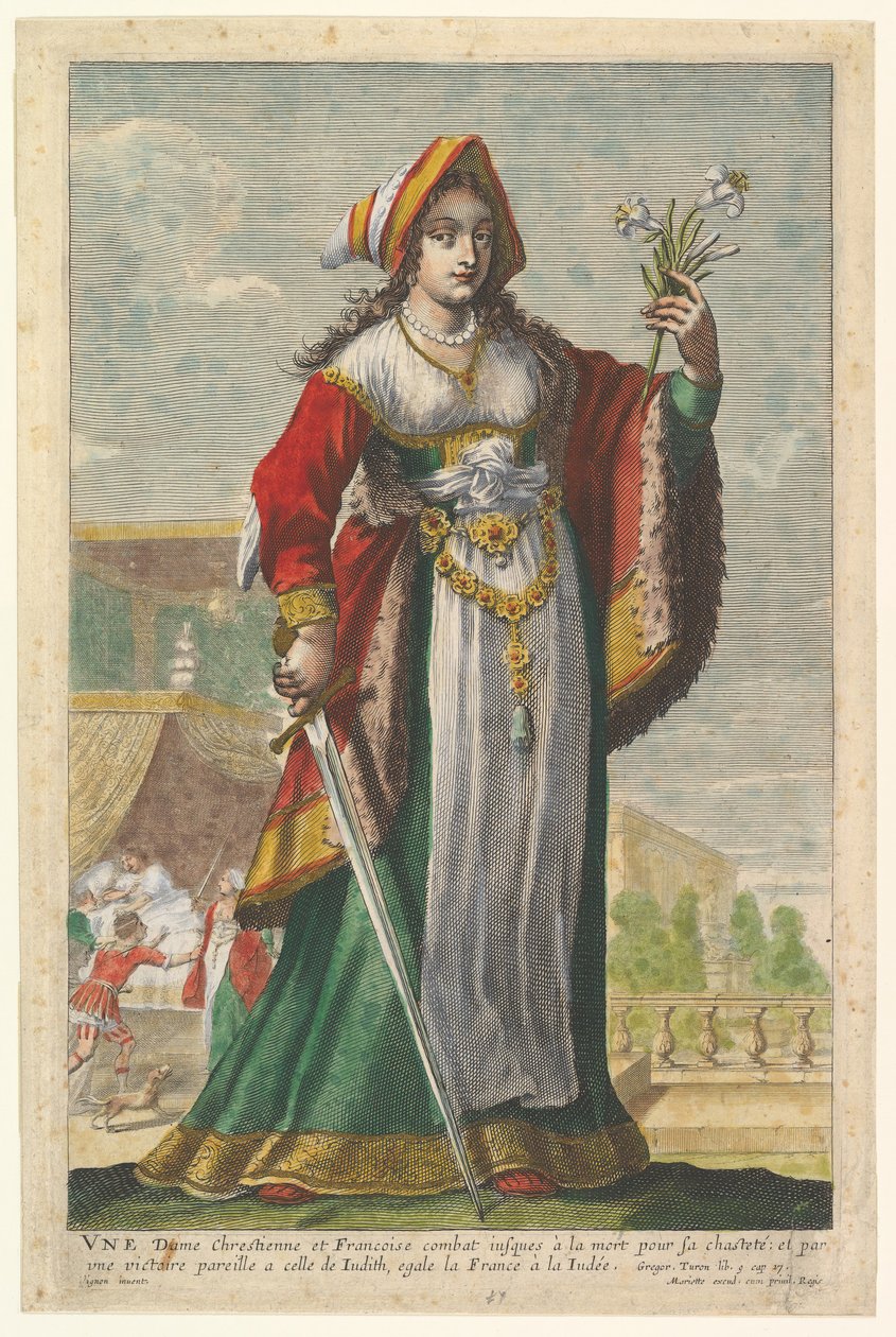 Francuska Judyta, ilustracja z Galerii Silnych Kobiet Pierre
