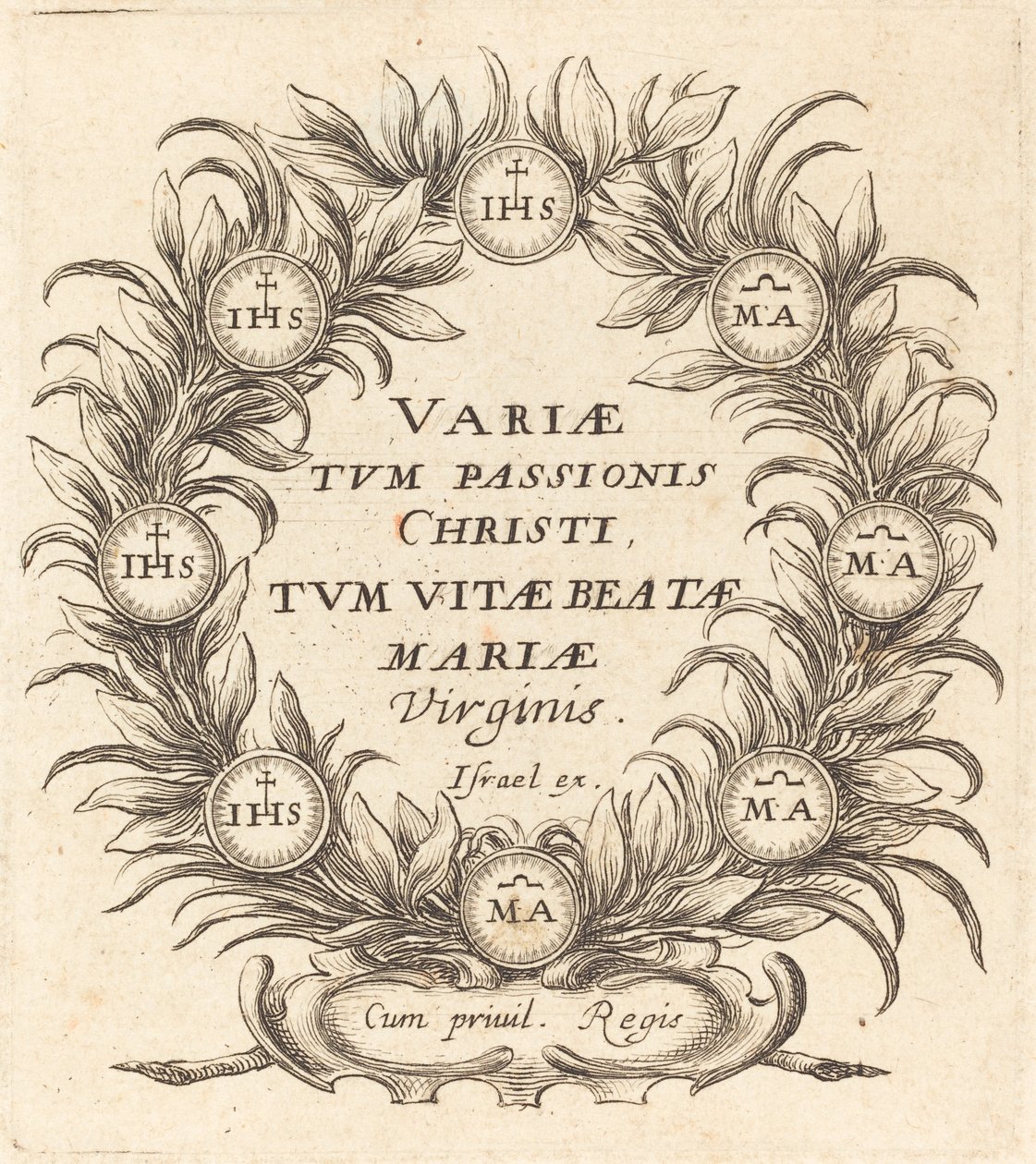 Frontyspis do „Tajemnice męki” Callota autorstwa Abraham Bosse