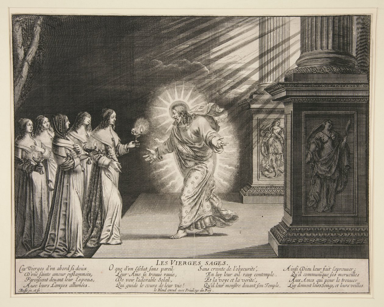 The Wise Virgins: The Foolish Virgins (6 z 7 wydruków w serii) autorstwa Abraham Bosse