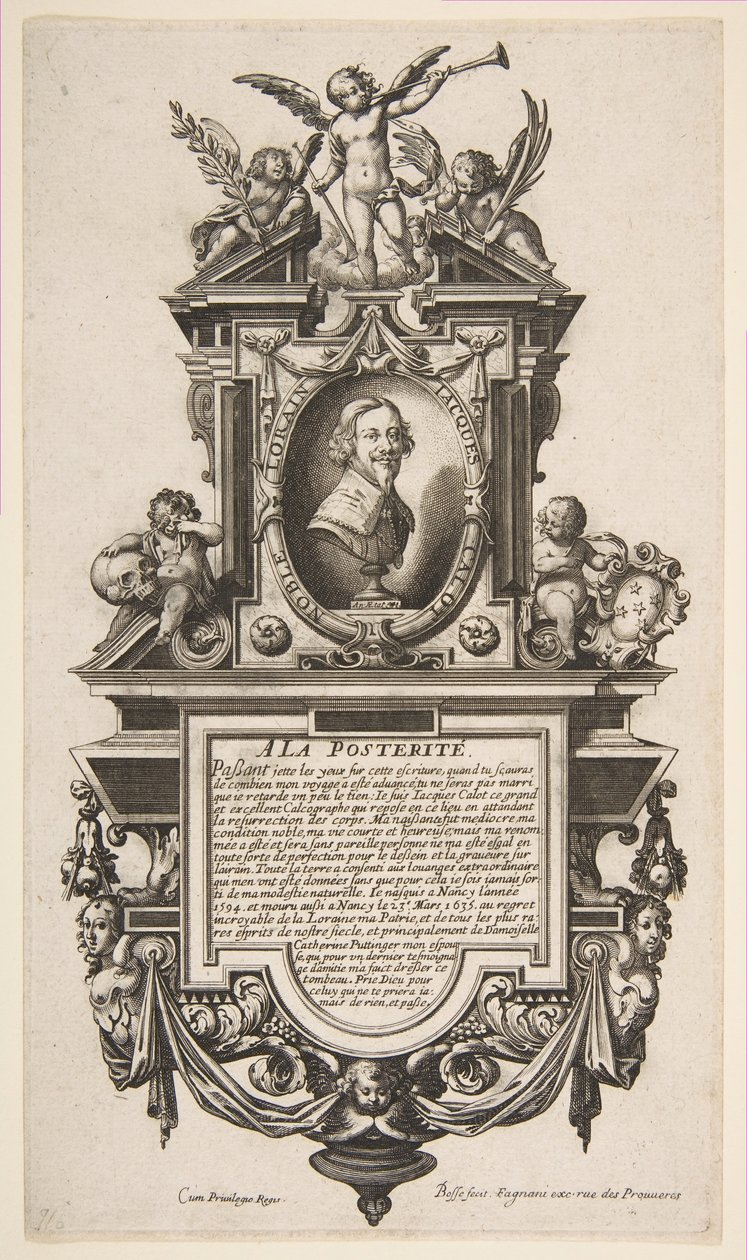 Portret Jacquesa Callota, ca. 1636. autorstwa Abraham Bosse