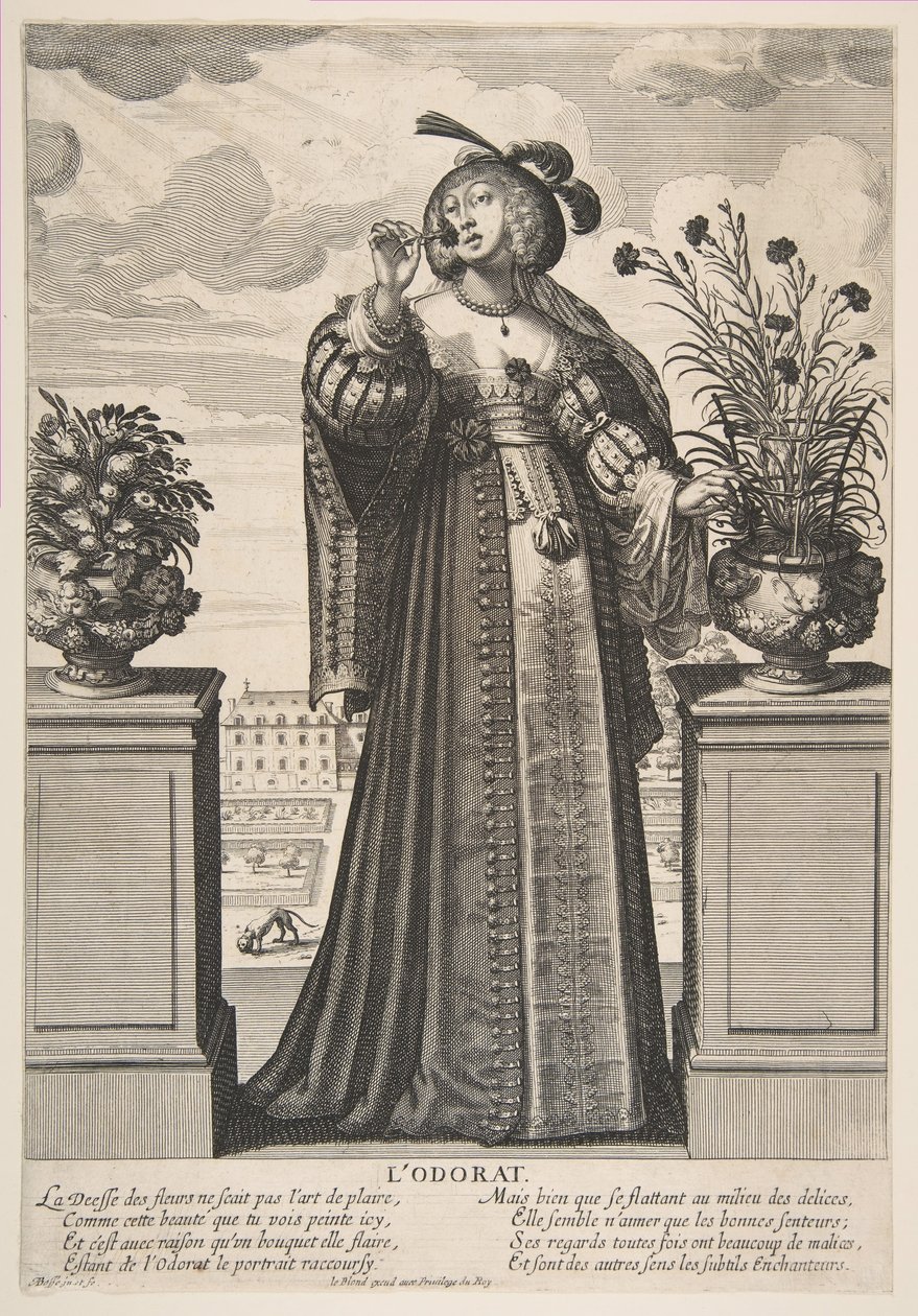 Zapach, 1635-38. autorstwa Abraham Bosse