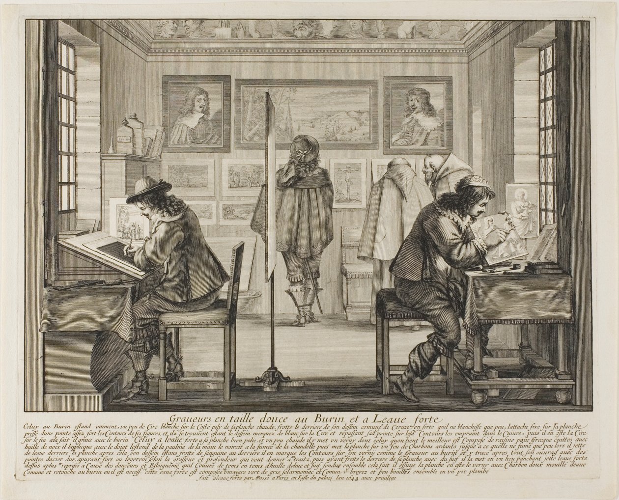 Grawer i wytrawiacz autorstwa Abraham Bosse