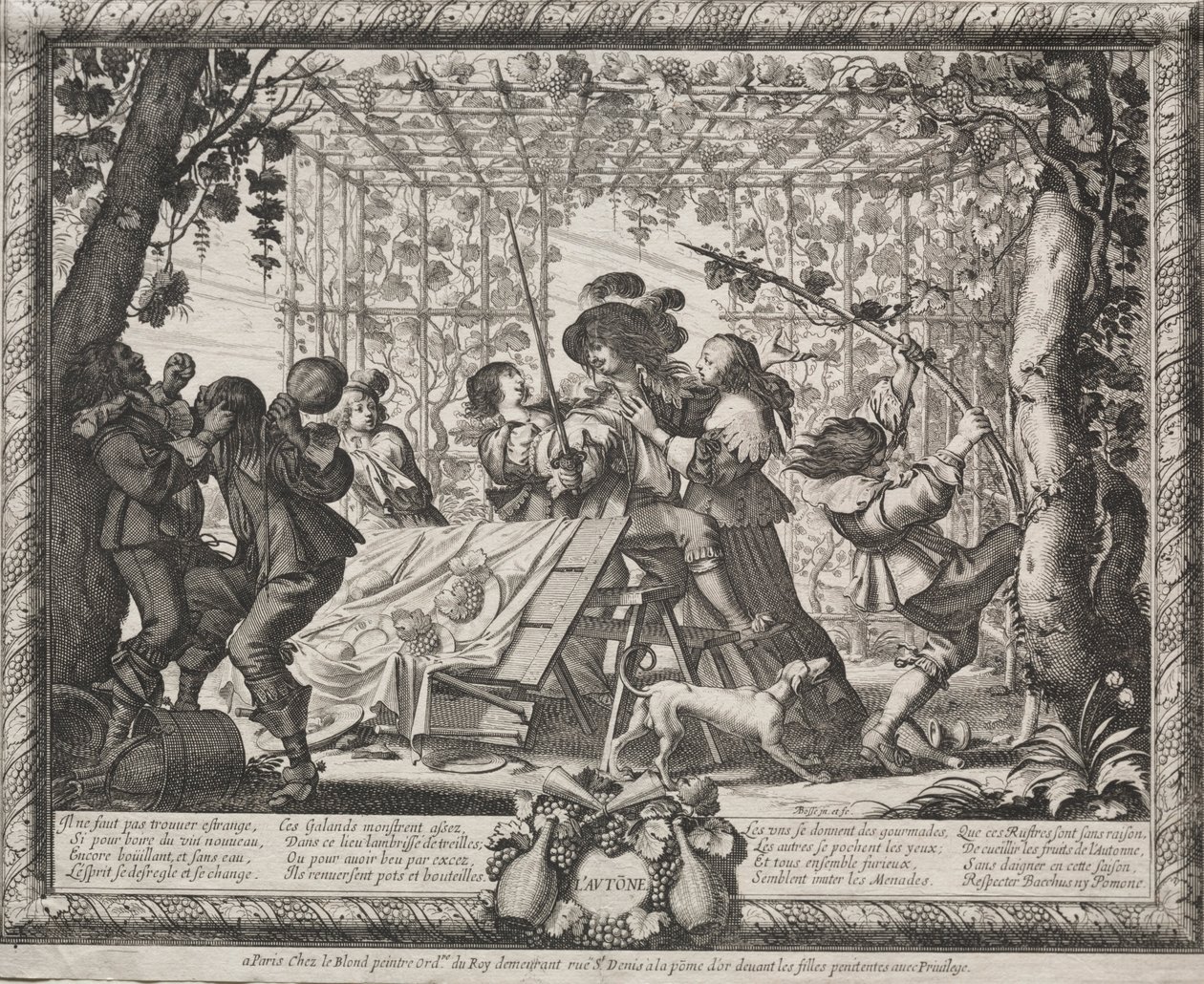 Cztery pory roku: jesień 1635. autorstwa Abraham Bosse
