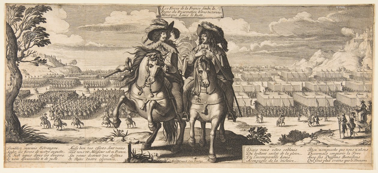 Siły francuskie: Ludwik XIII i Gaston d