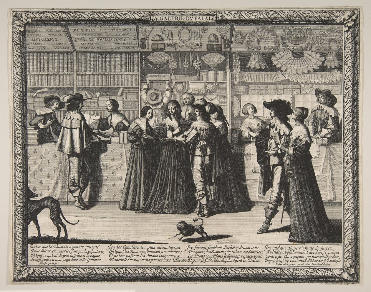 Galeria Pałacu Sprawiedliwości, ca. 1638. autorstwa Abraham Bosse