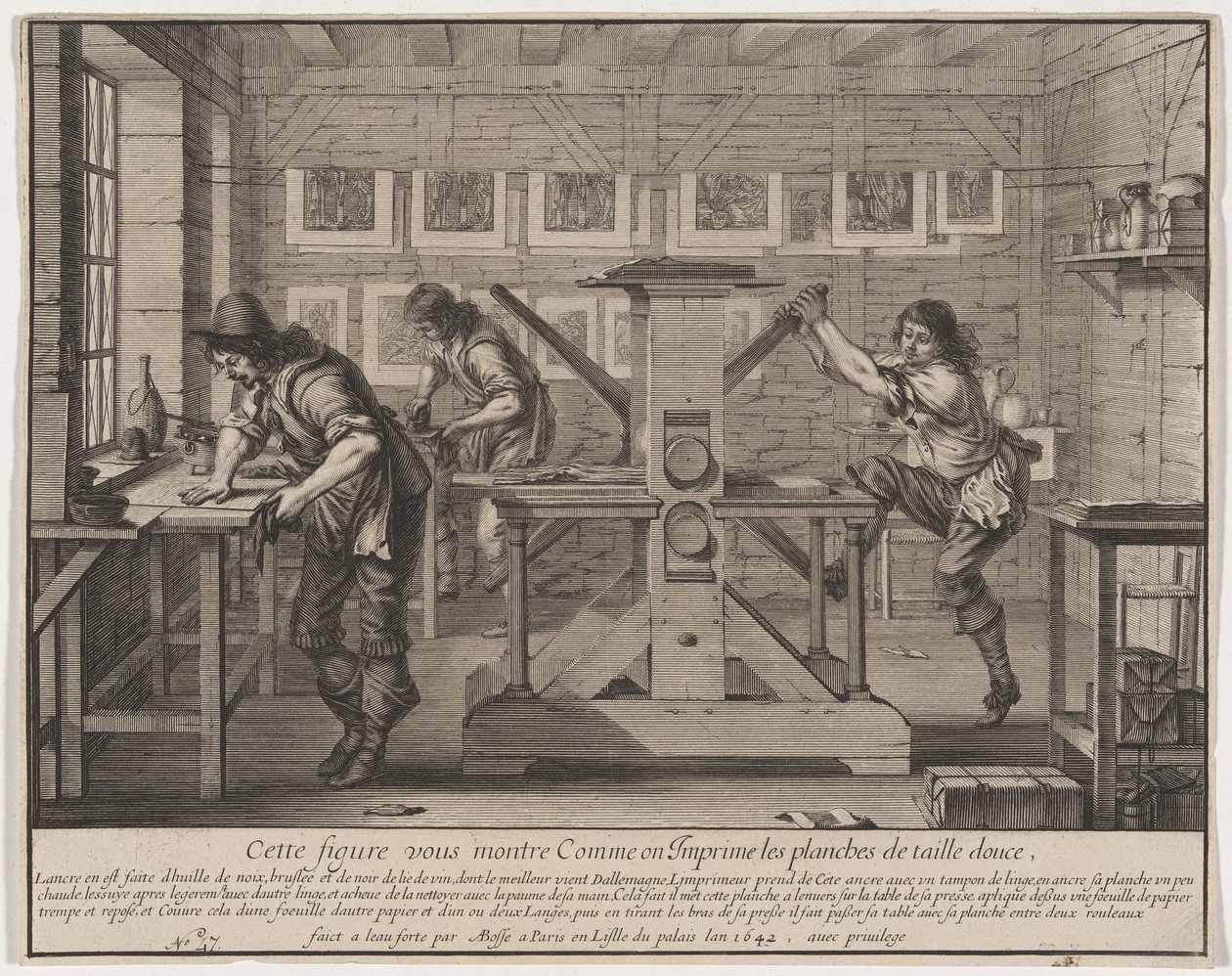 Drukarze wklęsłodruku autorstwa Abraham Bosse