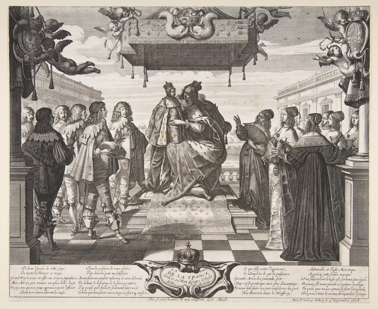 Radość Francji, 1638. autorstwa Abraham Bosse