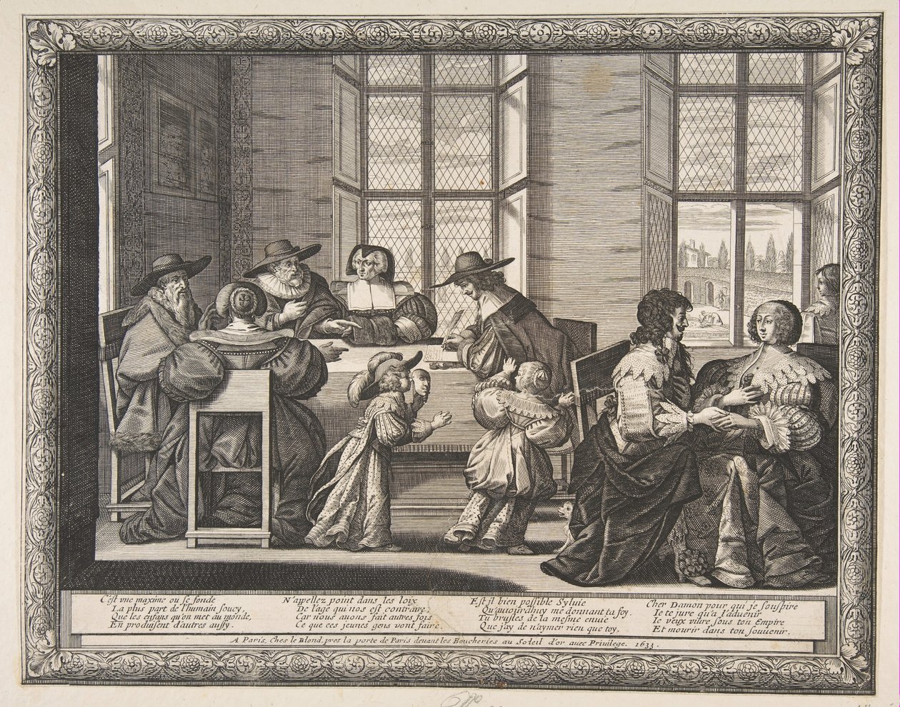 Umowa małżeńska, 1633. autorstwa Abraham Bosse
