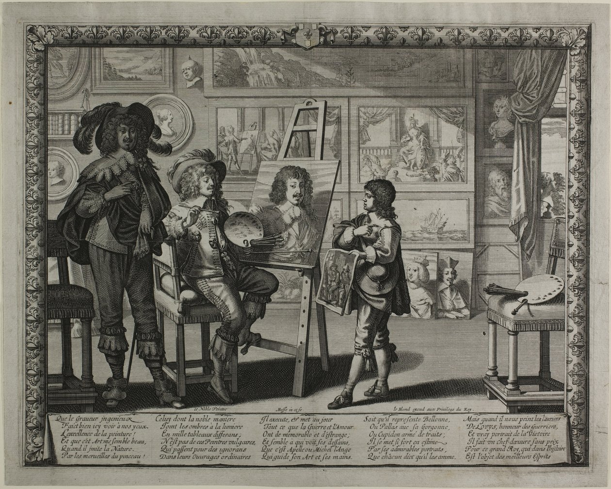 Szlachetny malarz autorstwa Abraham Bosse
