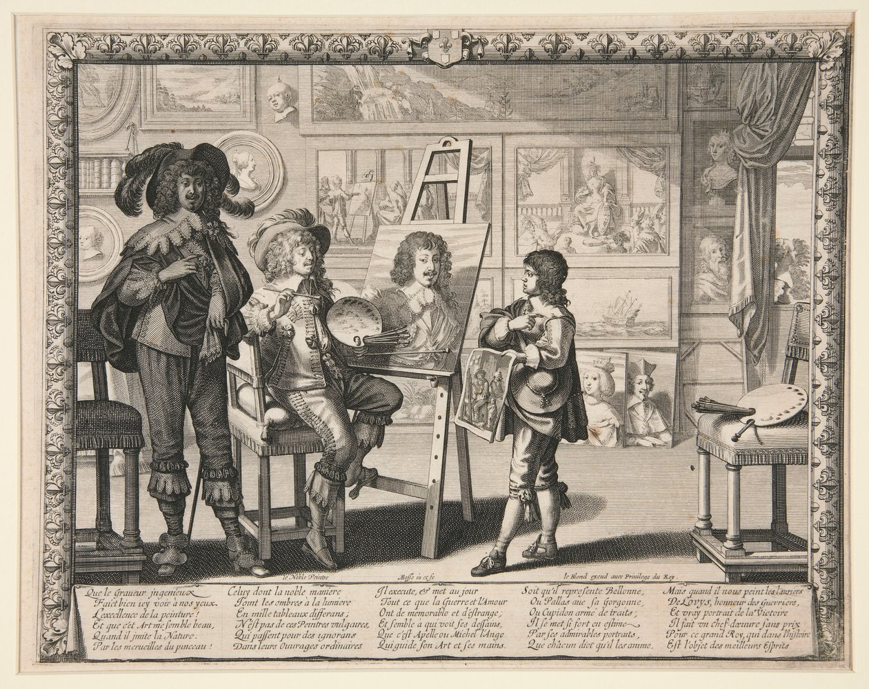 Malarz w swojej pracowni, z cyklu Artyści w pracowniach autorstwa Abraham Bosse