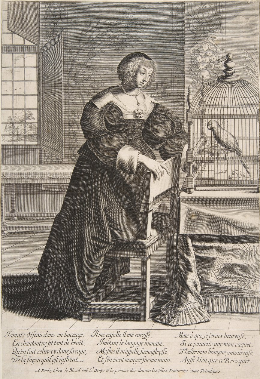 Papuga, 1620-1676. autorstwa Abraham Bosse
