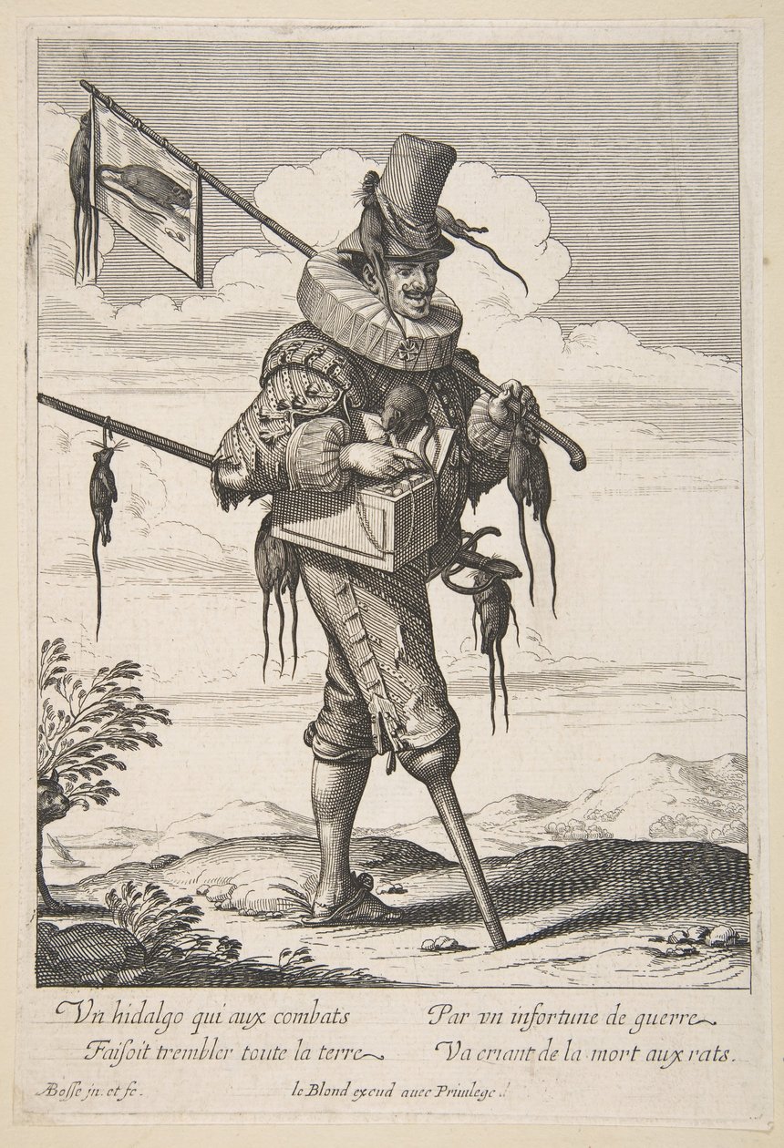 Ratcatcher, połowa do końca XVII wieku. autorstwa Abraham Bosse