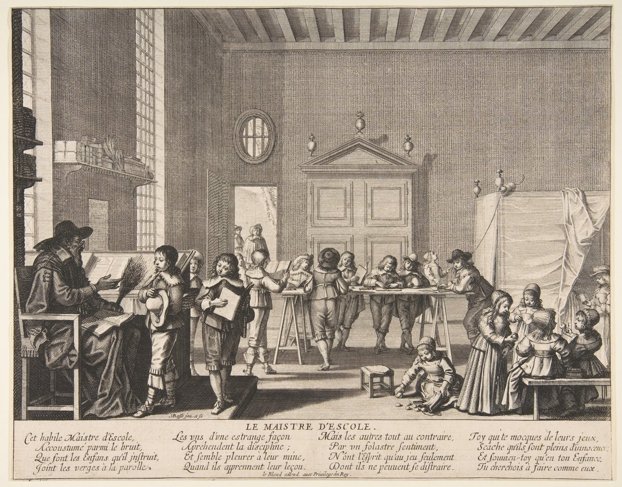 Mistrz Szkoły, ca. 1635-38. autorstwa Abraham Bosse
