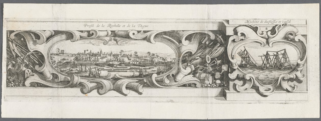 Oblężenie La Rochelle: plansza 16 autorstwa Abraham Bosse