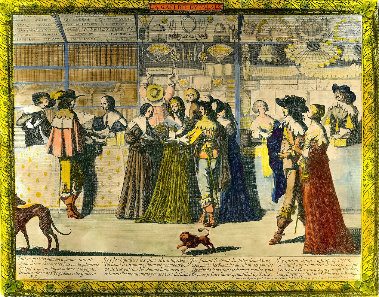 Galeria ryciny Pałacu Królewskiego autorstwa Abrahama Bosse (1602-1676) XVII wiek. Prywatna kolekcja autorstwa Abraham Bosse