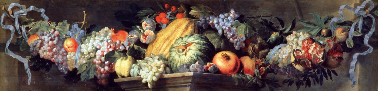Święto owoców i kwiatów (olej na płótnie) autorstwa Abraham Brueghel