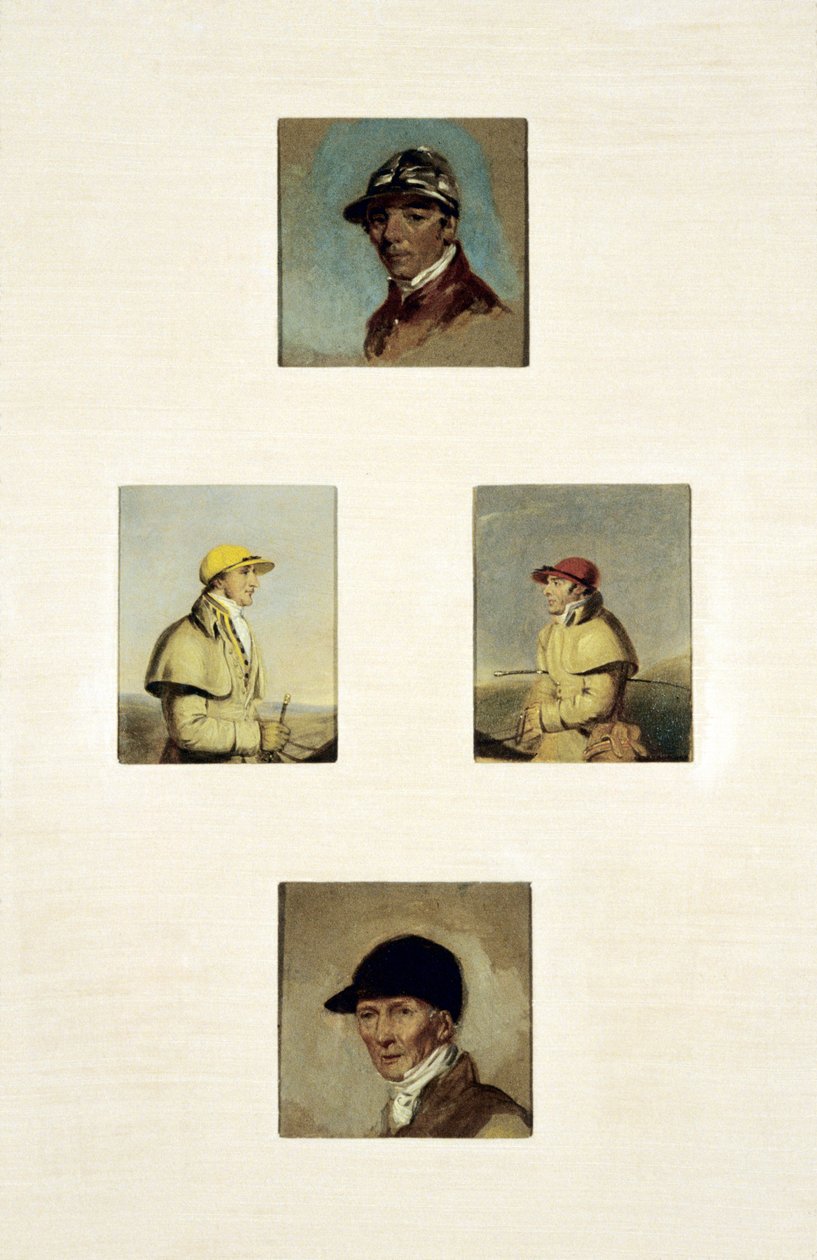 Studia dżokejów (olej na płótnie) autorstwa Abraham Cooper