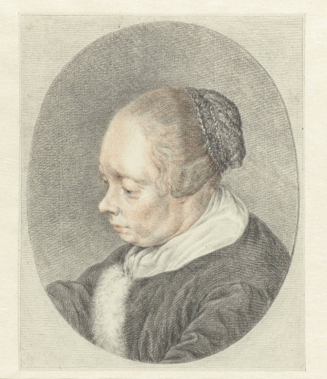 Panna (szczegół głowy kobiety) autorstwa Abraham Delfos