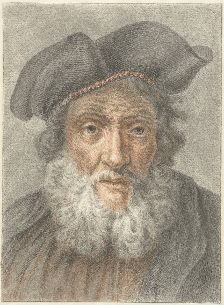 Stary człowiek w kapeluszu autorstwa Abraham Delfos