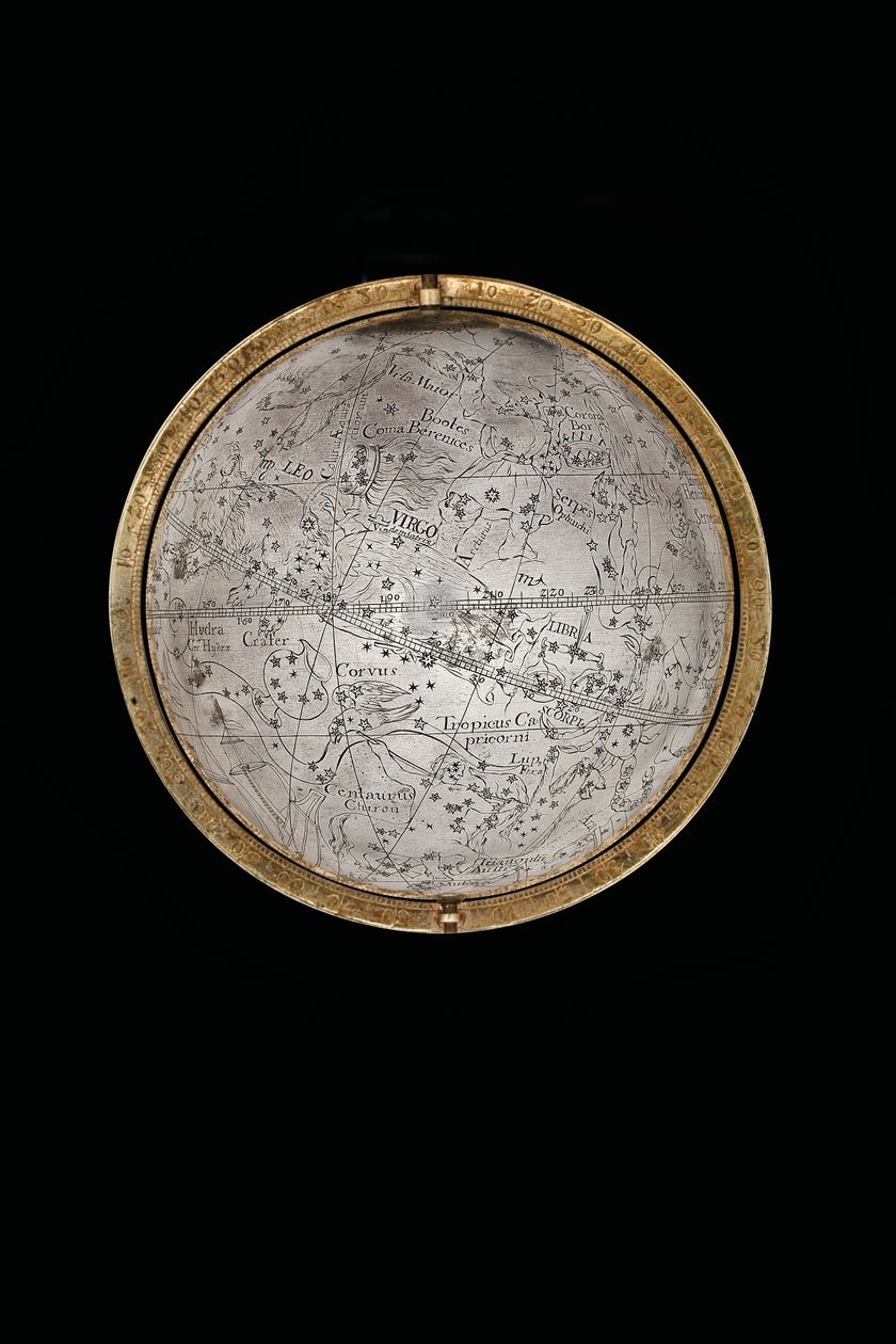 Dwa wyjątkowe globusy ziemskie i niebieskie, wspierane przez Herkulesa i Atlasa, Augsburg, 1697-99 autorstwa Abraham Drentwett