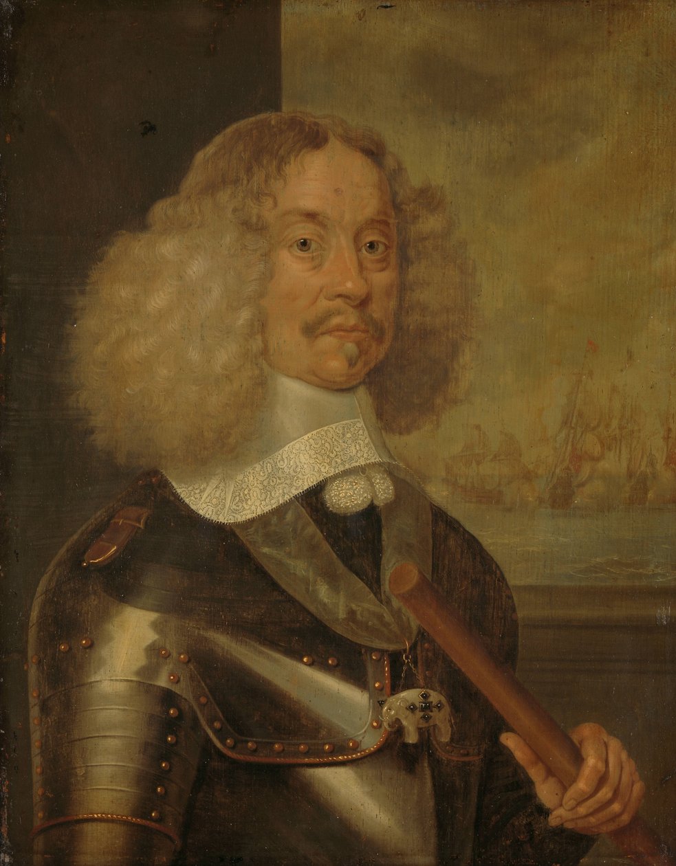 Portret Jacoba Barona van Wassenaera, Lorda Obdam, admirała Holandii i Fryzji Zachodniej autorstwa Abraham Evertsz. van Westerveld