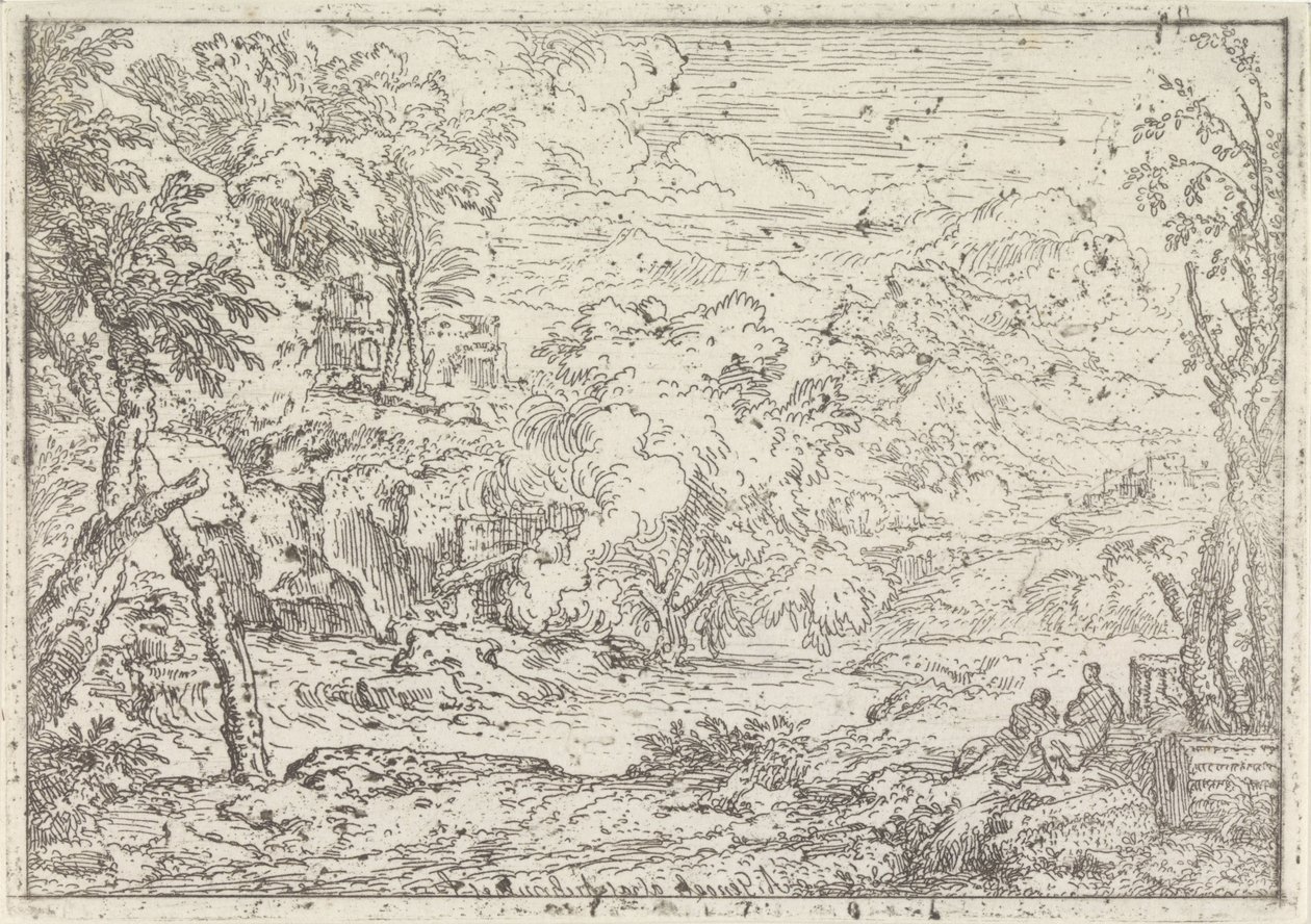 Krajobraz z ruinami autorstwa Abraham Genoels