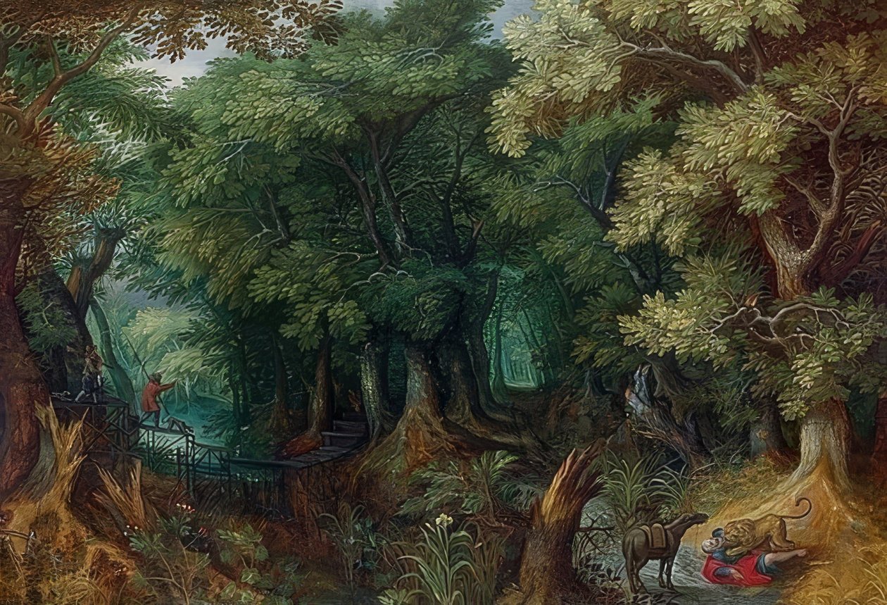 Waldlandschaft autorstwa Abraham Govaerts