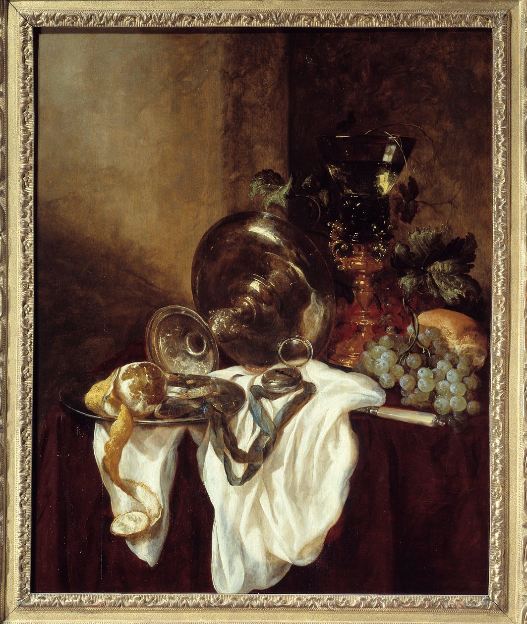 Srebrny kielich malowany przez Abrahama Van Beyerena autorstwa Abraham Hendricksz van Beyeren