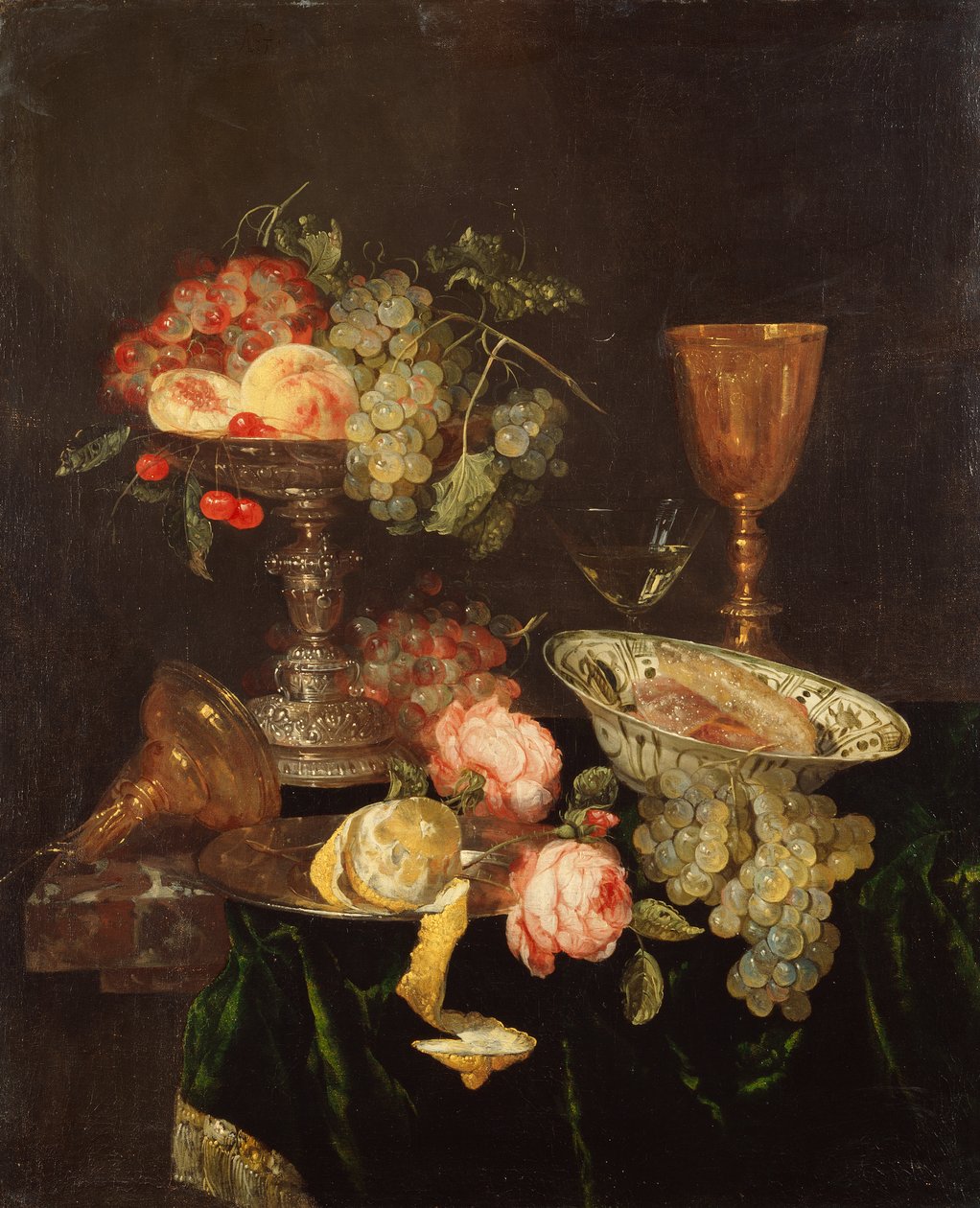 Martwa natura (olej na płótnie) autorstwa Abraham Hendricksz van Beyeren