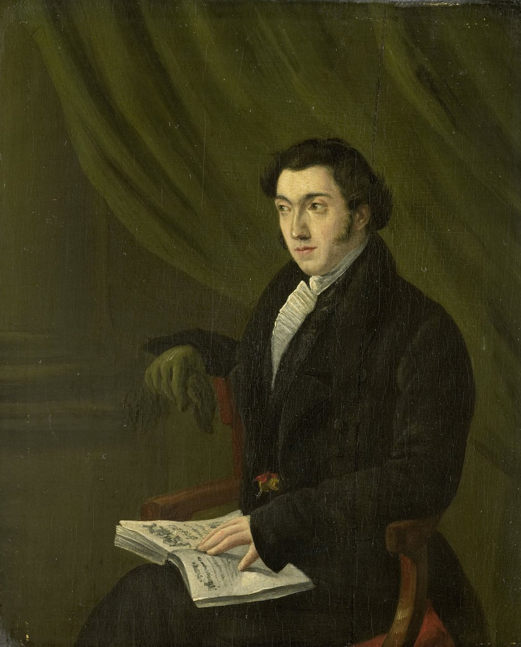 Portret Johannesa Petrusa Schouberga, grawera pieczątek w Mennicy Cesarskiej w Utrechcie autorstwa Abraham Hendrik Winter