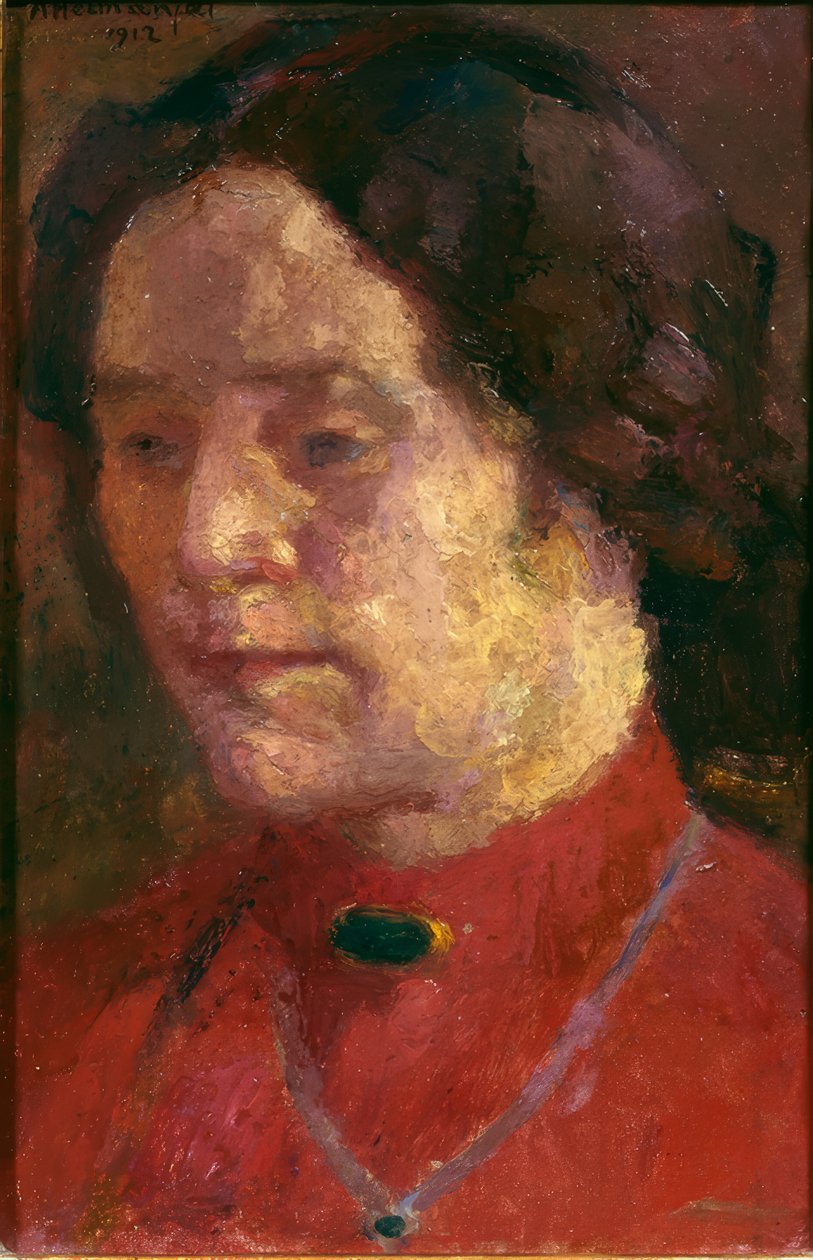 Portret żony artysty autorstwa Abraham Hermanjat