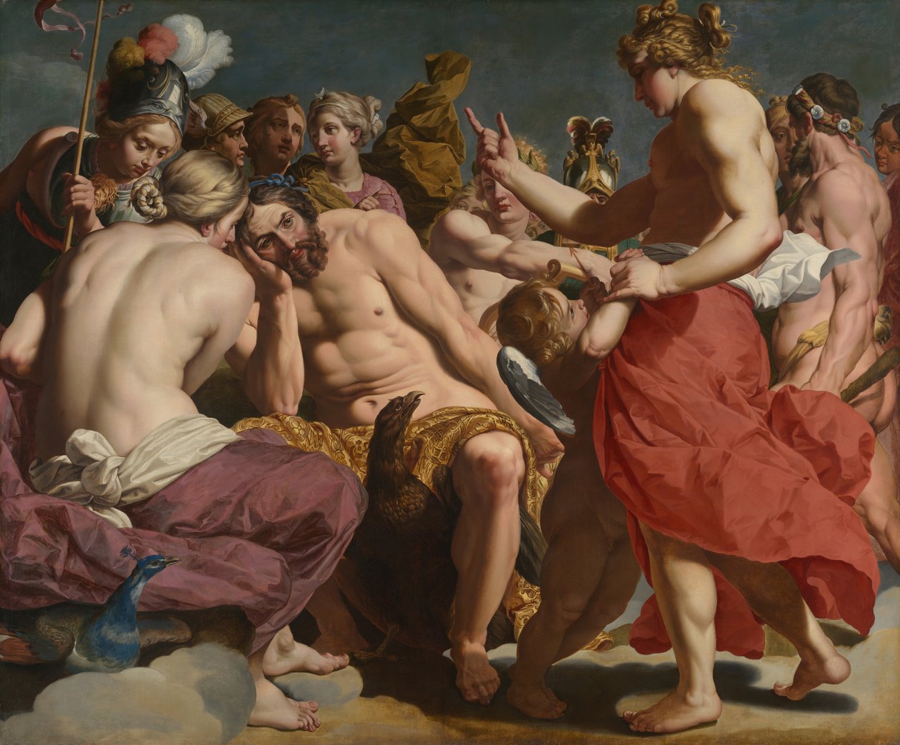 Jowisz skarcony przez Wenus, c. 161213. autorstwa Abraham Janssens