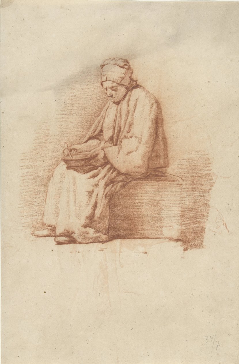 siedząca kobieta autorstwa Abraham Johannes Ruytenschildt