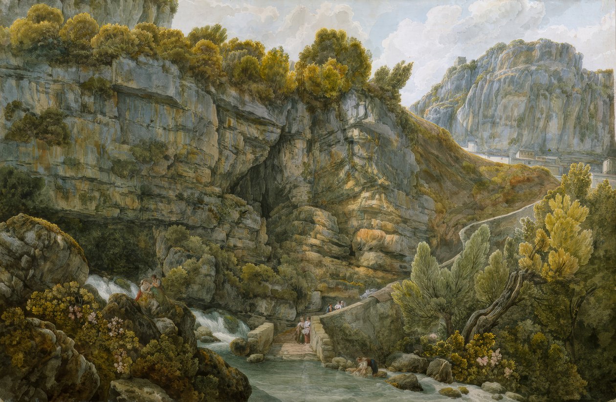 Źródła Velino autorstwa Abraham Louis Rodolphe Ducros