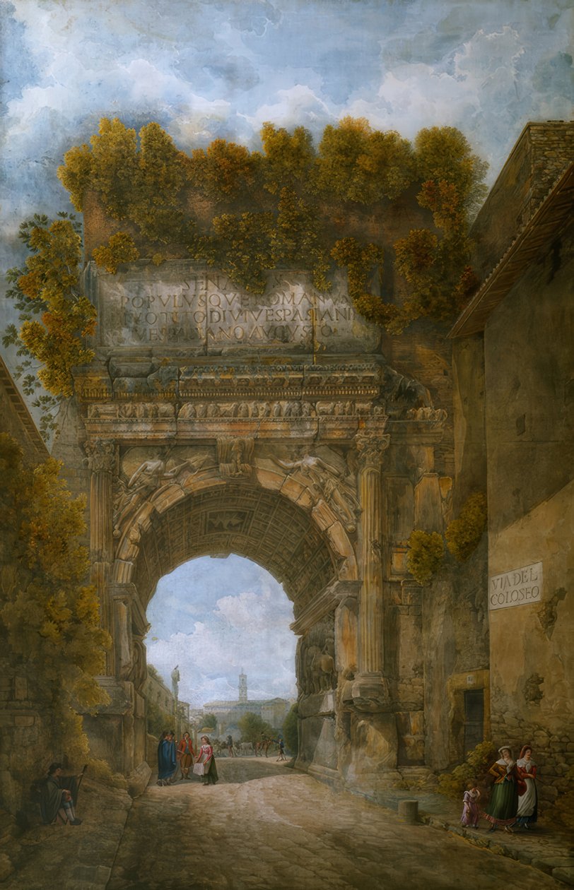 Łuk Tytusa autorstwa Abraham Louis Rodolphe Ducros