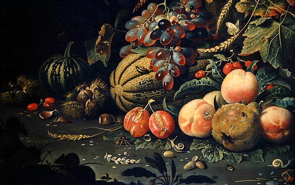 Owoce (olej na płótnie) (detal 278970) autorstwa Abraham Mignon