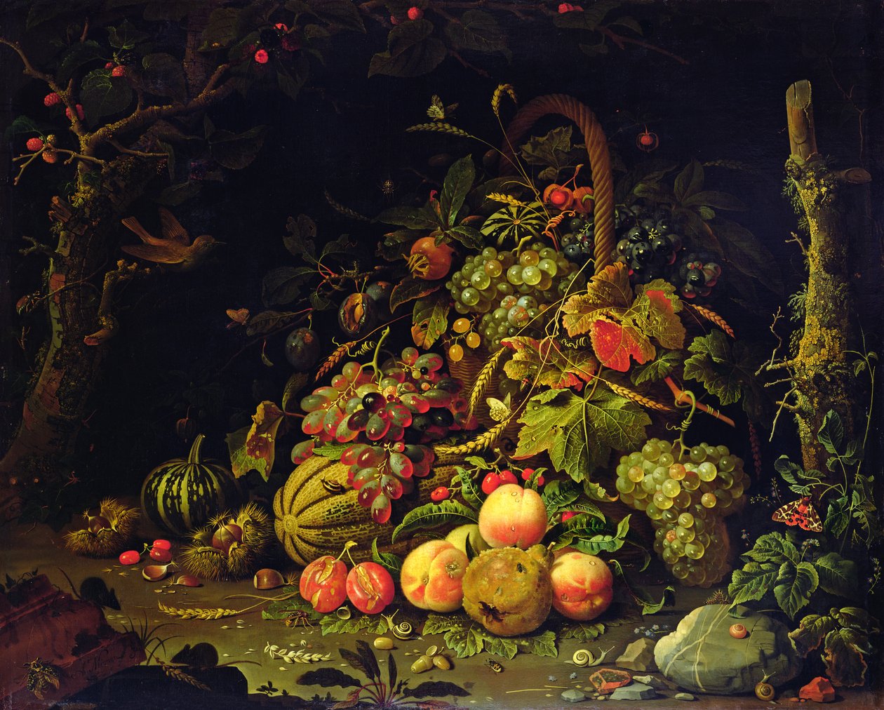 Koszyk na owoce autorstwa Abraham Mignon